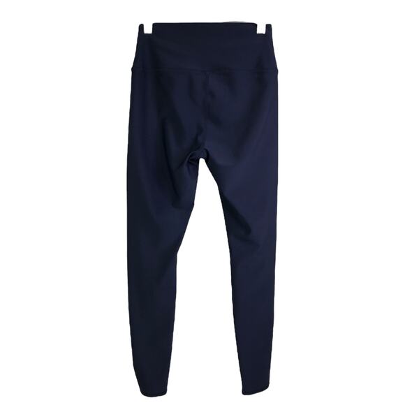 Alo Leggings Womens Sz M Navy Blue Athletic Yoga Elastic High Waist Pull-On - Picture 3 of 6
